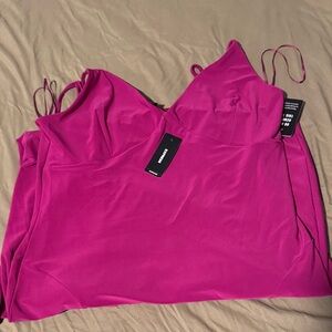 Express Fuchsia Sleeveless Dress